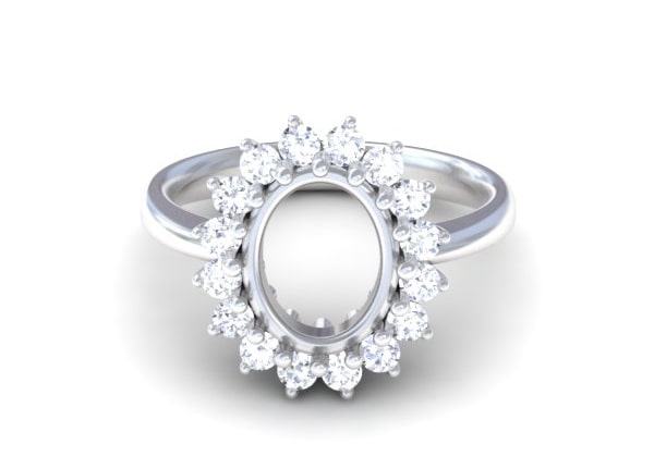 Popular Tsavorite Princess Diana Replica Ring - R11835TS