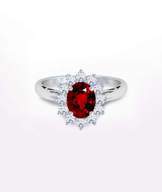 Ruby Princess Diana Rings