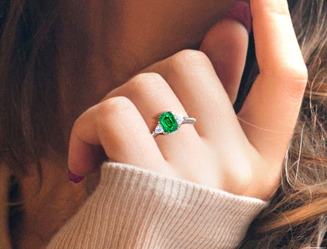 Tsavorite Rings