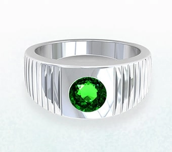 GemsNY Tsavorite Halo Engagement Rings