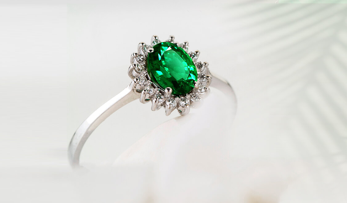 Tsavorite Engagement Ring