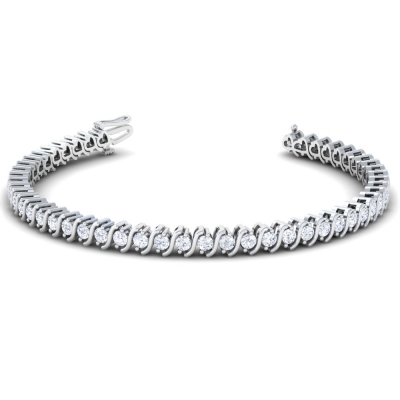 Diamond S-Link Tennis Bracelet (1.72cttw)