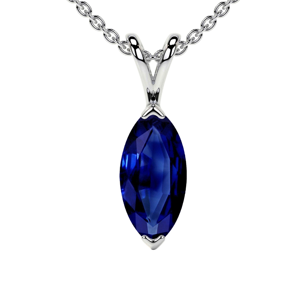 Sapphire on sale solitaire pendant