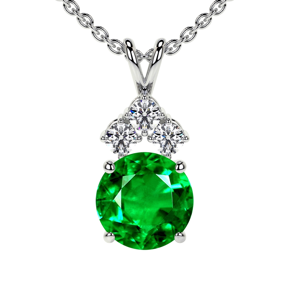 Zales Cushion-Cut Lab-Created Emerald and White Lab-Created Sapphire Frame  Pendant, Earrings, and Ring Set in Sterling Silver - Size 7 - ShopStyle