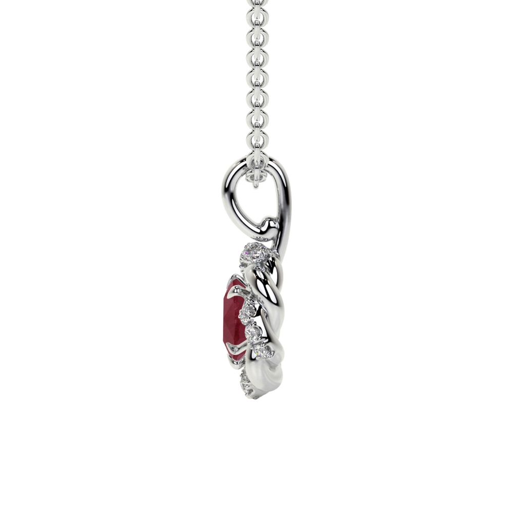 Ruby Flower Pendant – JGJC