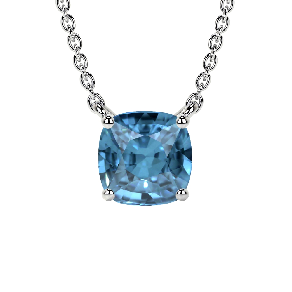 Natural Solitaire Swiss Topaz Pendant (0.55cts)- PST009-5X5-AAAA