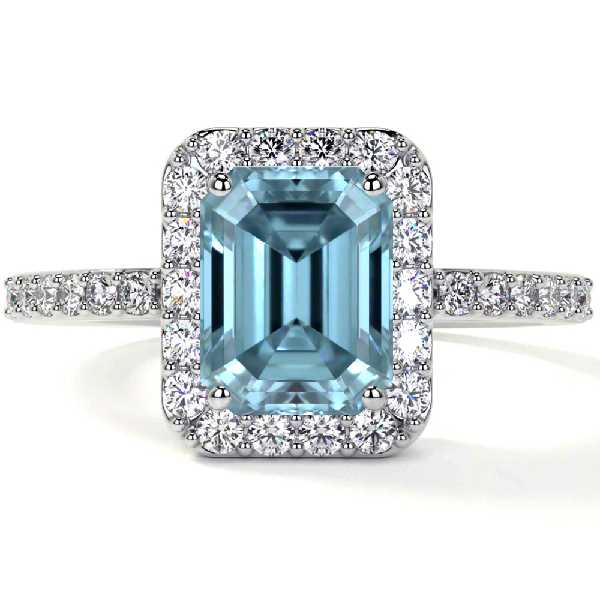 Halo Ring Setting With Pave Set Diamonds (0.45cttw) GemsNY