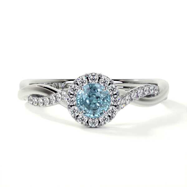 Halo with Pave Twist Band (0.25cttw)