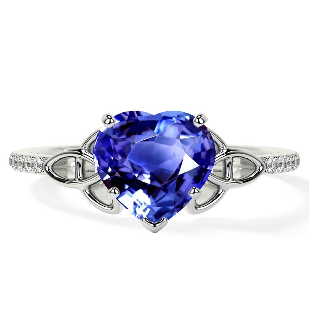 Heart Shaped White Sapphire Ring 💍-- Women's Diamond Jewelry | Ladies  diamond rings, White sapphire ring, Women diamond