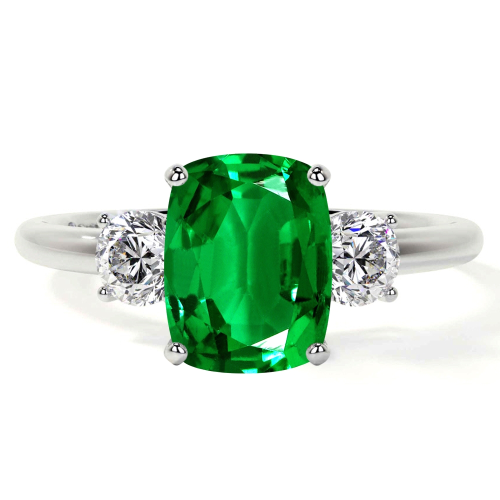 Emerald Ring 4.76 Ct. 18K Yellow Gold | The Natural Emerald Company