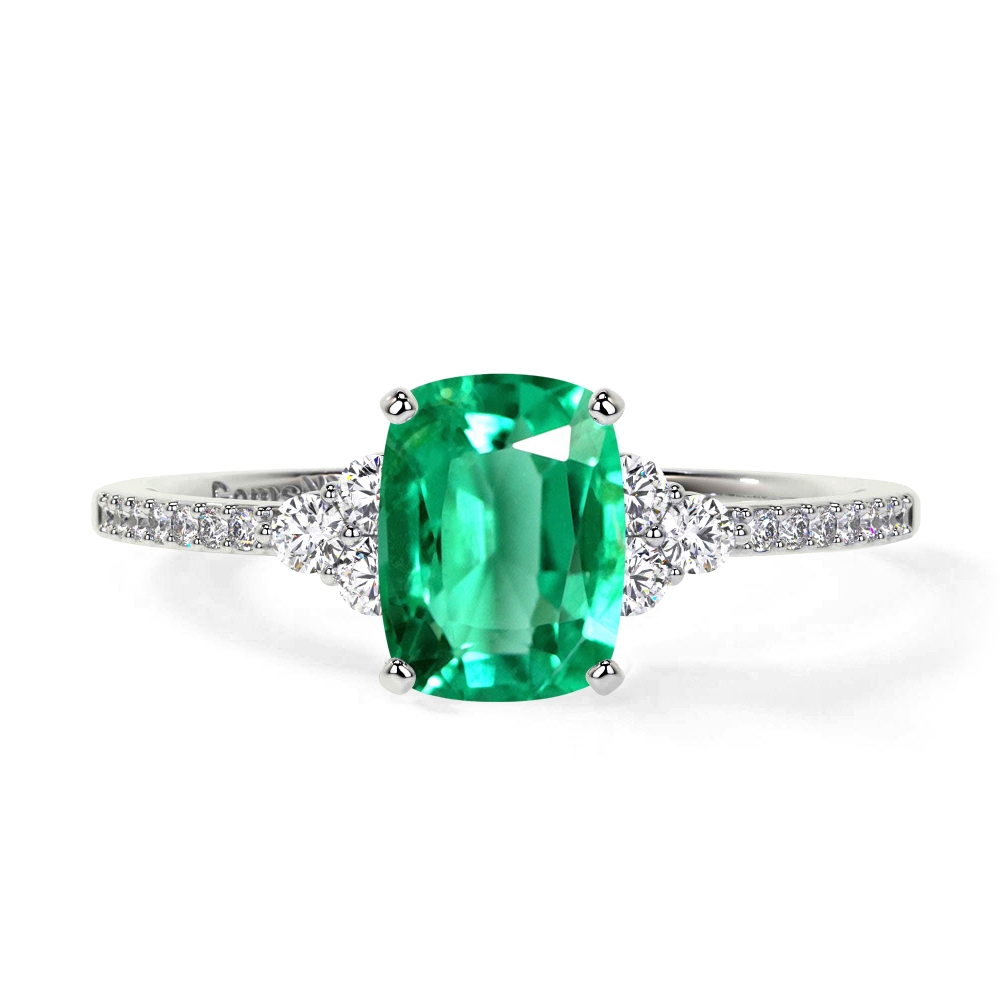 Rectangle emerald ring deals