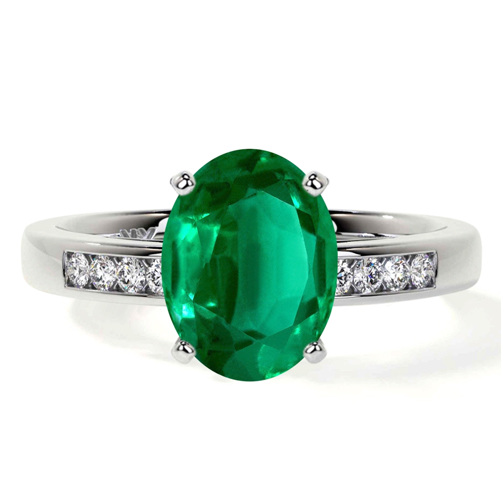 Signature oval emerald ring – mouzannar