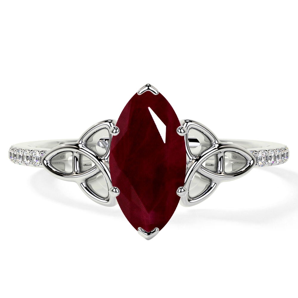 Marquise on sale ruby ring