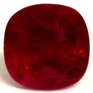 Ruby Cushion 0.66 carat Red Photo