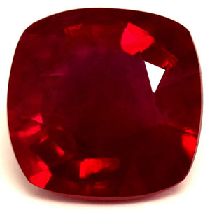 Ruby Cushion 0.90 carat Red Photo