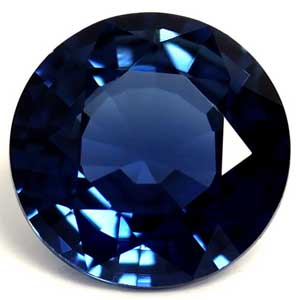 Sapphire Round 0.60 carat Blue Photo