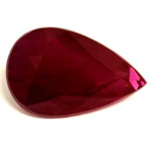 1.25 carat Pear Ruby - Gemstone Thumbnail