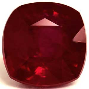 Ruby Cushion 0.88 carat Red Photo