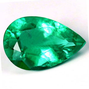 Emerald Pear 0.72 carat Green Photo