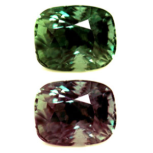 Alexandrite Cushion 0.60 carat Green Photo