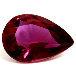 Ruby Pear 0.66 carat Red Photo