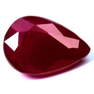 Ruby Pear 0.85 carat Red Photo