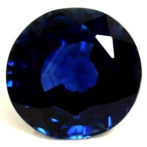 Sapphire Round 0.63 carat Blue Photo