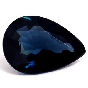 Sapphire Pear 0.63 carat Blue Photo