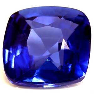 Sapphire Cushion 0.55 carat Blue Photo