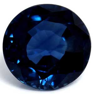 Sapphire Round 0.63 carat Blue Photo