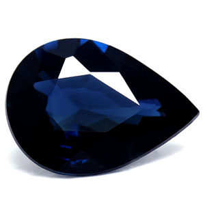Sapphire Pear 0.64 carat Blue Photo