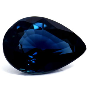 Sapphire Pear 0.87 carat Blue Photo