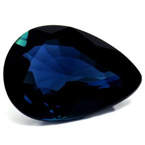 Sapphire Pear 0.89 carat Blue Photo