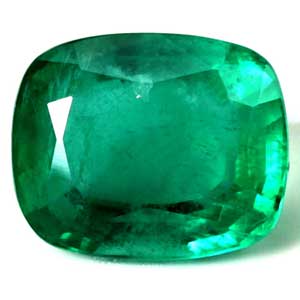 Emerald Cushion 2.98 carat Green Photo