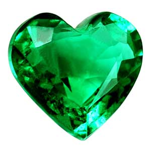 0.76 carat Heart Emerald - Gemstone Thumbnail