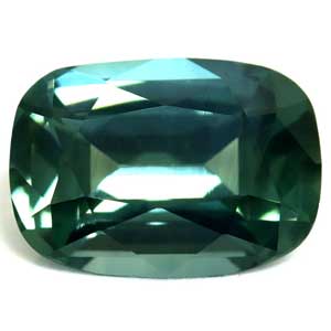 Sapphire Cushion 0.84 carat Blue Green Photo