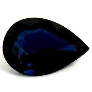 Sapphire Pear 0.59 carat Blue Photo