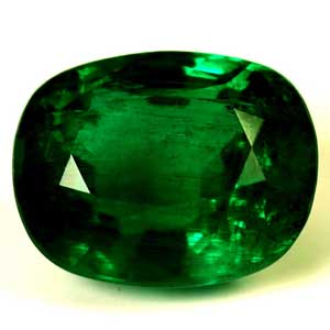 Emerald Cushion 3.70 carat Green Photo