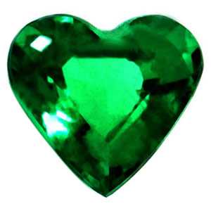 0.53 carat Heart Emerald - Gemstone Thumbnail
