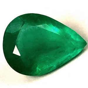 Emerald Pear 0.88 carat Green Photo