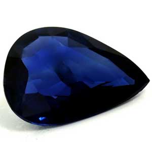 Sapphire Pear 0.89 carat Blue Photo