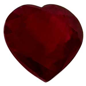 0.63 carat Heart Ruby - Gemstone Thumbnail