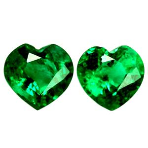 0.83 carat Heart Emerald - Gemstone Thumbnail