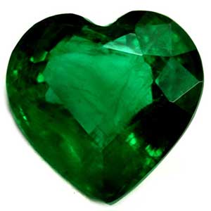 0.99 carat Heart Emerald - Gemstone Thumbnail