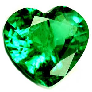 0.72 carat Heart Emerald - Gemstone Thumbnail
