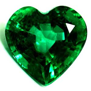 0.85 carat Heart Emerald - Gemstone Thumbnail