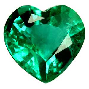 0.80 carat Heart Emerald - Gemstone Thumbnail