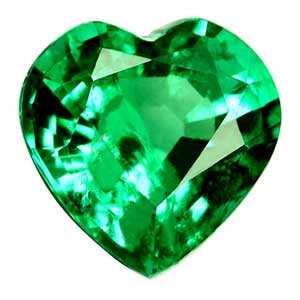 0.95 carat Heart Emerald - Gemstone Thumbnail
