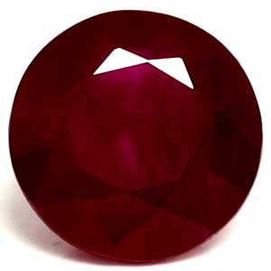 1.25 carat Round Ruby - Gemstone Thumbnail