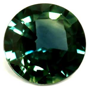Sapphire Round 0.81 carat Blue Green Photo